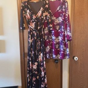 PinkBlush Floral Maternity Dress Lot